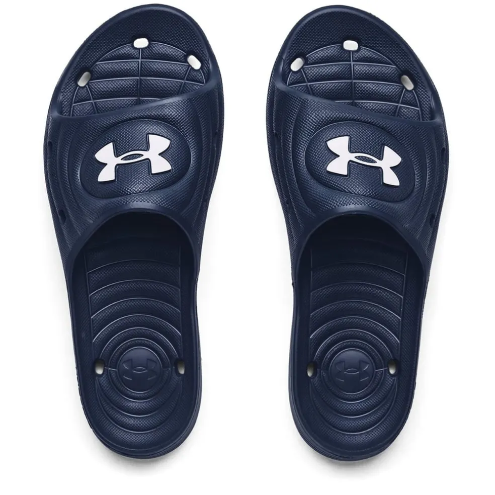 Under Armour Mens Locker Iv Sl Sliders in Blue