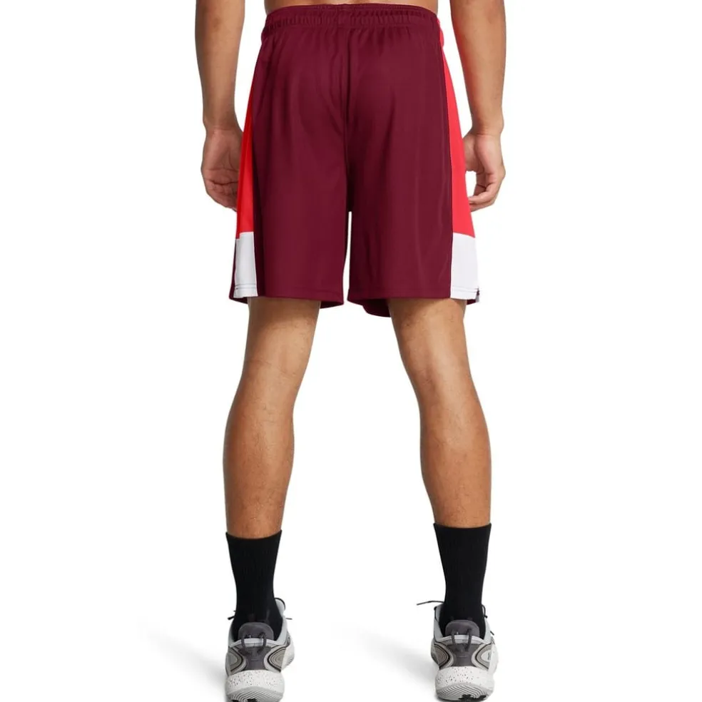 Under Armour Mens Zone 7 Shorts in Red