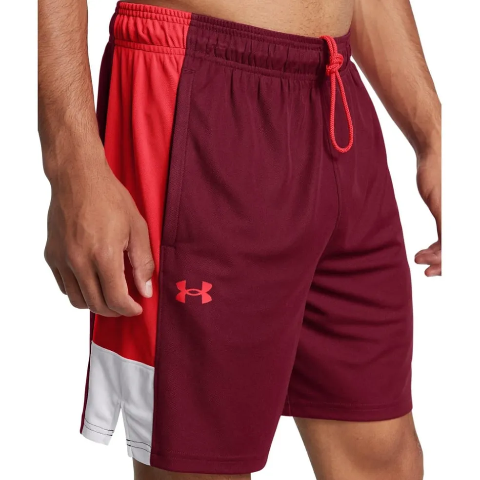 Under Armour Mens Zone 7 Shorts in Red