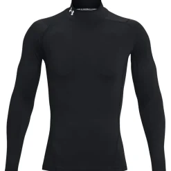 Under Armour Mock Long Sleeve Top in Black