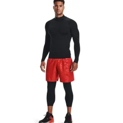 Under Armour Mock Long Sleeve Top in Black