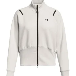 Under Armour Mock Neck Fleece Long Sleeve Sweatshirt in White