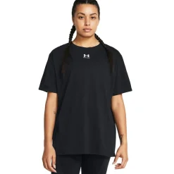 Under Armour Oversize Fit Crew Neck Short Sleeve T-Shirt in Black