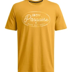 Under Armour P Rk Md Nt Brn ss in Yellow