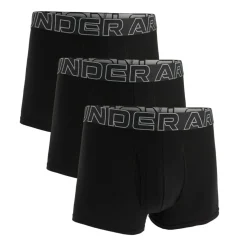 Under Armour Performance Cotton 3in 3pk in Black