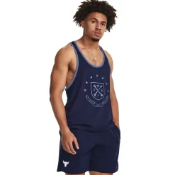 Under Armour Pjt Rock Gym Tank in Blue