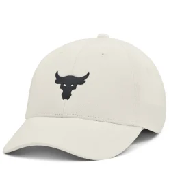 Under Armour Project Rock Snapback Baseball Cap in White