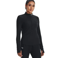 Under Armour Qualifier 2.0 Half Zip Running Top Ladies in Black
