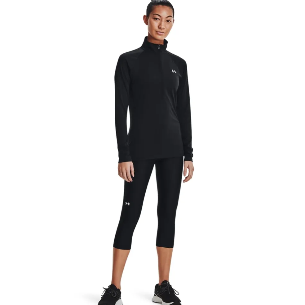 Under Armour Reflective Tech 1/4 Zip Top in Black