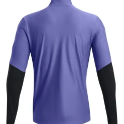 Under Armour Regular Fit Zip Neck Long Sleeve T-Shirt in Blue