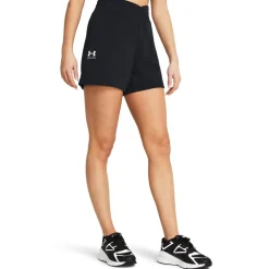 Under Armour Rival Terry Running Shorts with Elasticated Waistband in Black