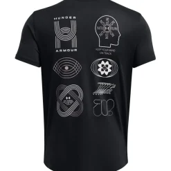 Under Armour Run Crew Neck Regular Fit Athletic T-Shirt in Black