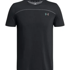 Under Armour Rush Short Sleeve Crew Neck T-Shirt in Black