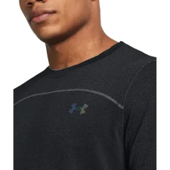Under Armour Rush Short Sleeve Crew Neck T-Shirt in Black