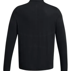 Under Armour Rush Zip Neck Long Sleeve T-Shirt in Black
