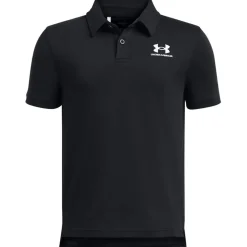 Under Armour Short Sleeve Icon Polo Shirt in Black
