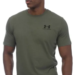 Under Armour Sportstyle Left Chest Short Sleeve T-Shirt in Green