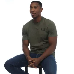 Under Armour Sportstyle Left Chest Short Sleeve T-Shirt in Green