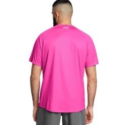 Under Armour Tech Emboss T-Shirt in Pink