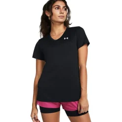 Under Armour Tech Solid T-Shirt Ladies in Black
