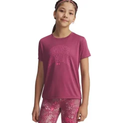 Under Armour Tech Varsity Ss Jn54 in Purple