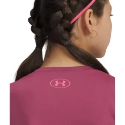 Under Armour Tech Varsity Ss Jn54 in Purple