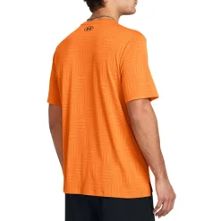 Under Armour Tech Vent Geotessa Short Sleeve T-Shirt in Orange