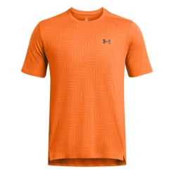 Under Armour Tech Vent Geotessa Short Sleeve T-Shirt in Orange