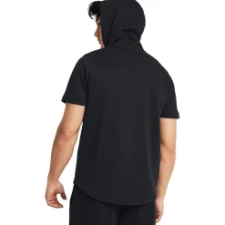 Under Armour Terry Large Genie Hooded Sweatshirt in Black