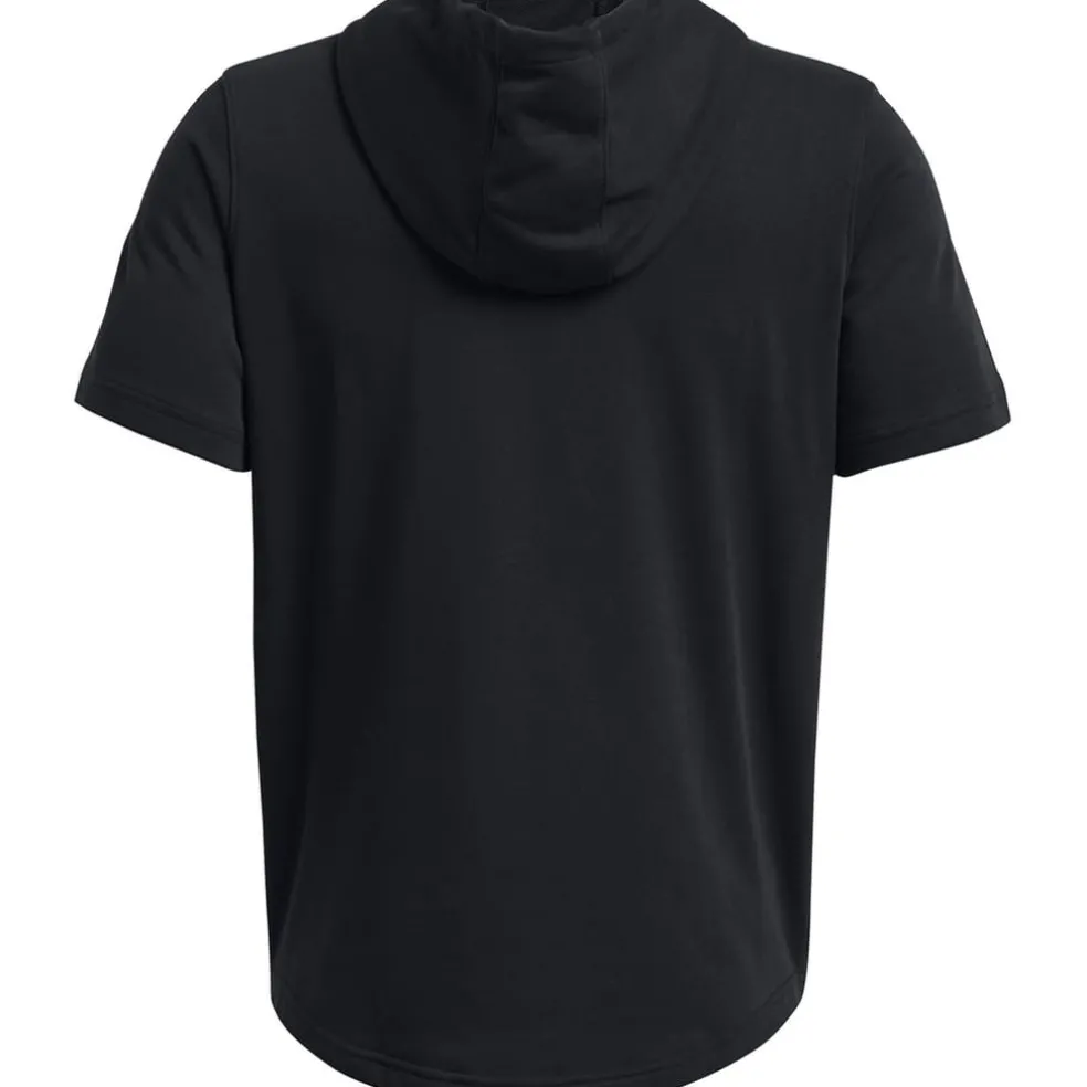 Under Armour Terry Large Genie Hooded Sweatshirt in Black