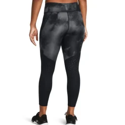 Under Armour UA Launch Printed Ankle Tights in Black