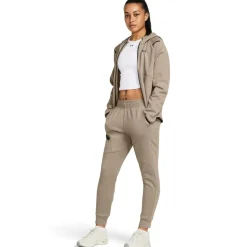 Under Armour Unstoppabl Hooded Fleece Jacket in Brown