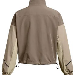 Under Armour Unstoppable High Neck Performance Jacket in Brown
