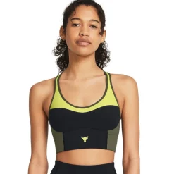 Under Armour Womens Armour Pjt Rck Lets Go Ll Infty Bra Medium Impact Sports in Black