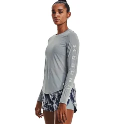 Under Armour Womens Armour Ua Anywhere Longsleeve Running Top in Blue