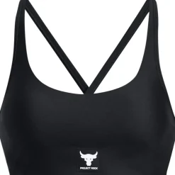 Under Armour Womens Armour Pjt Rck All Train Crsbck Bra Medium Impact Sports in Black