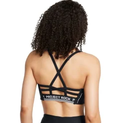 Under Armour Womens Armour Pjt Rck All Train Crsbck Bra Medium Impact Sports in Black
