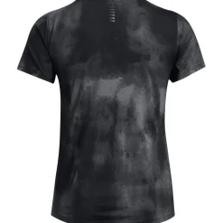 Under Armour Womens Armour Ua Launch Elite Printed Ss Running Top in Black