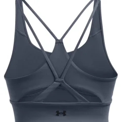 Under Armour Womens Armour Pjt Rck Lg Grind Sportlette Medium Impact Sports Bra in Grey