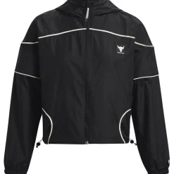 Under Armour Womens Armour Pjt Rock Brahma Jacket Gym Top in Black