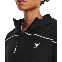 Under Armour Womens Armour Pjt Rock Brahma Jacket Gym Top in Black