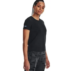 Under Armour Womens Armour Ua Seamless Stride Ss Running Top in Black