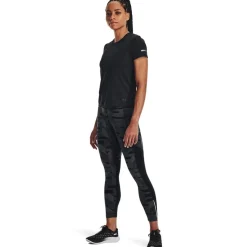 Under Armour Womens Armour Ua Seamless Stride Ss Running Top in Black
