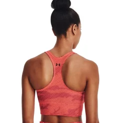 Under Armour Womens Armour Project Rock Bra in Orange