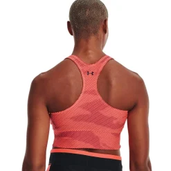 Under Armour Womens Armour Project Rock Bra in Orange