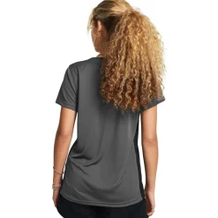 Under Armour Womens Challenger SS Training Top in Grey