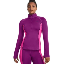 Under Armour Womens Train Cold Weather ½ Zip in Purple