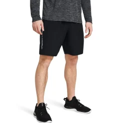 Under Armour Woven Wordmark Shorts in Black