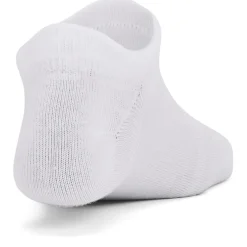 Under Armour Yth Essential No Show 6pk in White