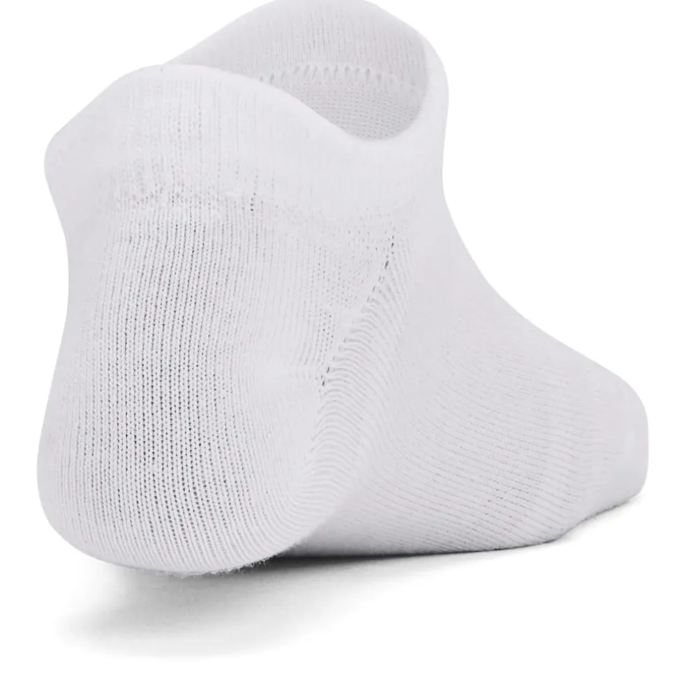 Under Armour Yth Essential No Show 6pk in White